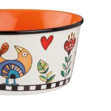 Bowl em new bone china Egan Cocorico 460ml laranja