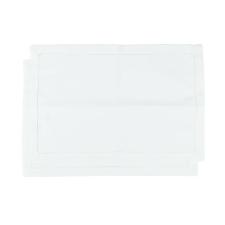 Jogo de lugar americano em tecido L'Hermitage Cotton 33x48cm 2 pe�as branco