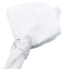 Jogo de lugar americano em tecido L'Hermitage Cotton 33x48cm 2 pe�as branco