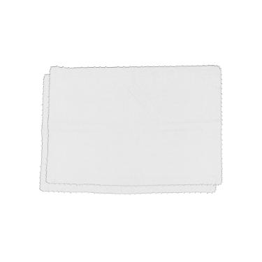 Jogo de lugar americano L'Hermitage Cotton 2 pe�as cinza 33x48cm, em tecido de alta qualidade para mesa posta