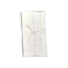 Jogo de guardanapo em tecido L'Hermitage Cotton 45x45cm 2 pe�as branco