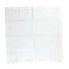 Jogo de guardanapo em tecido L'Hermitage Cotton 45x45cm 2 pe�as branco