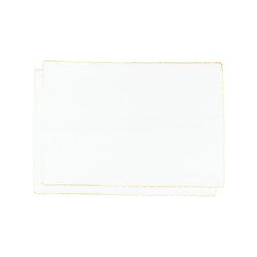 Jogo de lugar americano tecido L'Hermitage Cotton 33x48cm 2 pe�as branco