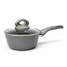 Panela em alum�nio e tampa Bialetti Petravera Plus 16cm cinza