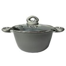 Ca�arola em alum�nio e tampa Bialetti Petravera Plus 24cm cinza