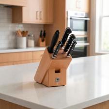 Bloco de Facas Zwilling Professional S 6 Pe�as de Precis�o Alem� e Durabilidade Extrema