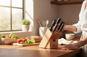 Bloco de Facas Zwilling Professional S 6 Pe�as de Precis�o Alem� e Durabilidade Extrema