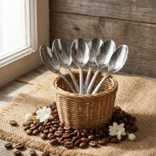 Conjunto com 6 Colheres para Caf� Zwilling Dinner em A�o Inoxid�vel para Servir com Eleg�ncia