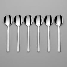 Conjunto com 6 Colheres para Sobremesa Zwilling Dinner em A�o Inoxid�vel para Mesa Elegante