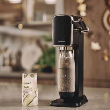 M�quina para gaseificar �gua com garrafa de 1 litro Sodastream ART preta