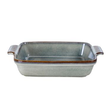 Travessa retangular em cer�mica L'Hermitage Jade 2 litros verde