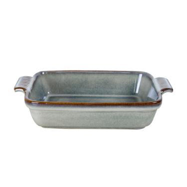 Travessa retangular em cer�mica L'Hermitage Jade 1,1 litro verde