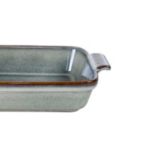 Travessa retangular em cer�mica L'Hermitage Jade 1,1 litro verde