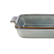 Travessa retangular em cer�mica L'Hermitage Jade 680ml verde