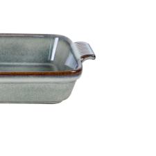 Travessa retangular em cer�mica L'Hermitage Jade 680ml verde