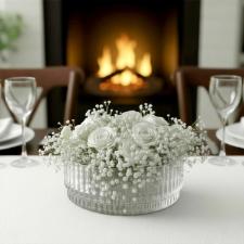 Centro de Mesa em Cristal Ecol�gico L'Hermitage D�rica 29,7cm: Brilho sustent�vel e design cl�ssico