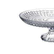 Prato para Bolo L'Hermitage Framentti em Cristal Ecol�gico com P� 30x13cm