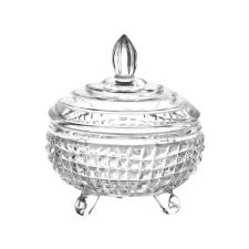 Bomboniere cristal ecol�gico com p� L'Hermitage Framentti 18x19cm transparente