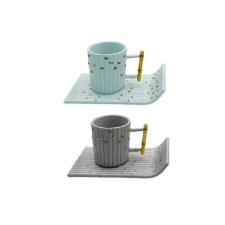 Jogo de Caf� em New Bone China L'Hermitage Yume 70ml 8 Pe�as