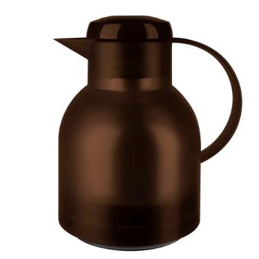 Garrafa T�rmica 1 Litro Quick Press Samba Emsa Marrom