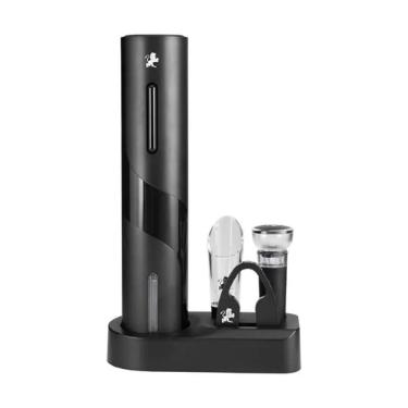 Kit saca-rolhas para vinho 4 Pe�as em A�o Inox Maxwell & Williams Preto