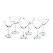 Jogo de ta�as para Martini em cristal Bohemia Gastro 6 pe�as 280ml