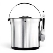 Balde para Gelo OXO Steel com Pin�a em A�o Inox 3,7 Litros: Design Ergon�mico e Alta Efici�ncia T�rmica