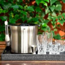 Balde para Gelo OXO Steel com Pin�a em A�o Inox 3,7 Litros: Design Ergon�mico e Alta Efici�ncia T�rmica