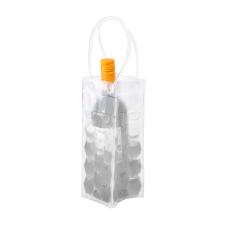 Sacola t�rmica para garrafa de vinho Kenya 25x9x9cm transparente