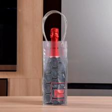 Sacola t�rmica para garrafa de vinho Kenya 25x9x9cm transparente