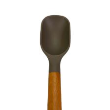 Coher de arroz em silicone com cabo de madeira Kenya 32cm cinza