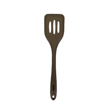 Esp�tula vazada em silicone para altas temperaturas Kenya 29,5cm cinza