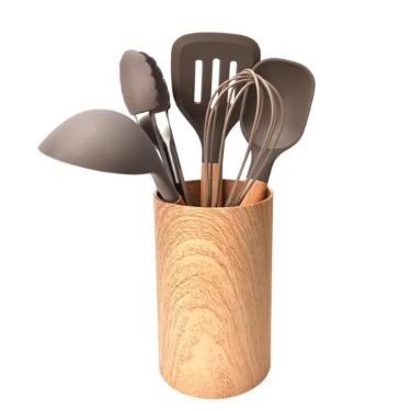 Jogo de utens�lios em silicone Kenya 6 pe�as cinza