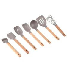 Jogo de utens�lios em silicone Kenya 6 pe�as cinza