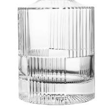 Decanter garrafa em vidro para whisky texturizado Kenya Chess 1 Litro