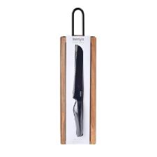 Kit P�o Kenya T�bua e Faca Madeira Ac�cia antimicrobiana 49cm, durabilidade e higiene para servir