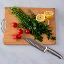 Faca Santoku A�o Inox 24cm Kenya Prata