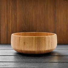 Saladeira em bambu com acabamento natural Kenya 10,3x25,8cm