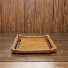 Bandeja com al�a em bambu com toque r�stico Kenya 35x24,5x5cm