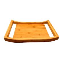Bandeja com al�a em bambu com toque r�stico Kenya 45x35x5cm