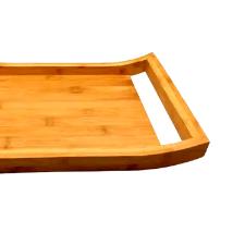 Bandeja com al�a em bambu com toque r�stico Kenya 45x35x5cm