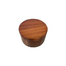 Porta-sal em ac�cia com toque r�stico Kenya 11,7X6,8cm