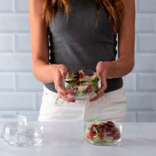 Jogo de saladeiras/bowls em acr�lico Kenya 4 pe�as 13,8cm