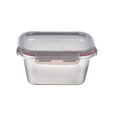 Pote Retangular em A�o Inox 1 Litro Kenya