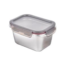 Pote Retangular em A�o Inox 1 Litro Kenya