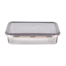 Pote Retangular em A�o Inox 5 Litros Kenya para Organiza��o e Conserva��o de Alimentos