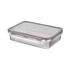 Pote Retangular em A�o Inox 5 Litros Kenya para Organiza��o e Conserva��o de Alimentos