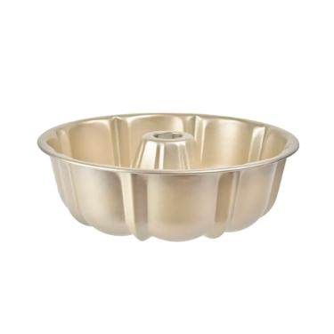 Forma para bolo em a�o carbono DR Kenya 25x8cm bege