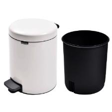 Lixeira em a�o inox Brabantia New Icon 12 litros branca