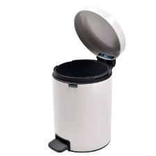 Lixeira em a�o inox Brabantia New Icon 12 litros branca